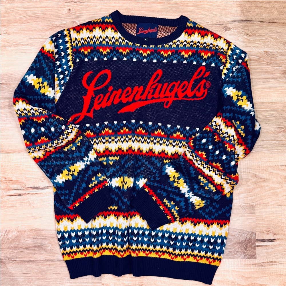 Leinenkugel's "ugly" Christmas Crewneck Sweater